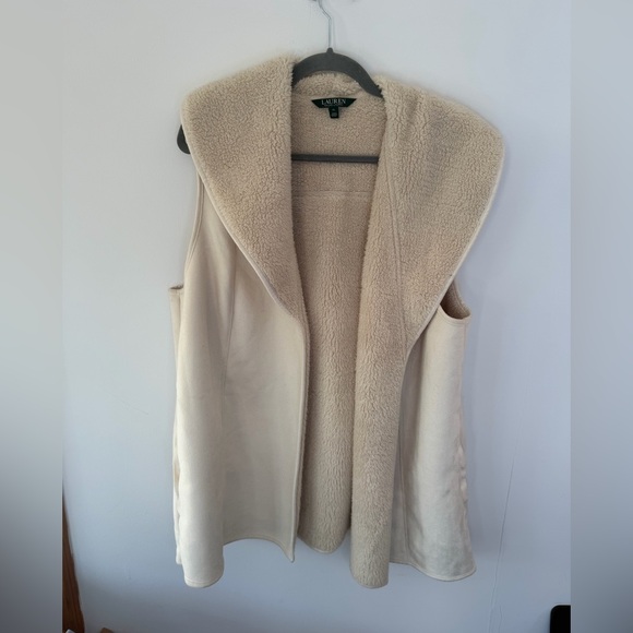 Ralph Lauren Jackets & Blazers - Lauren by Ralph Lauren Faux Suede and Sherpa Vest size XL